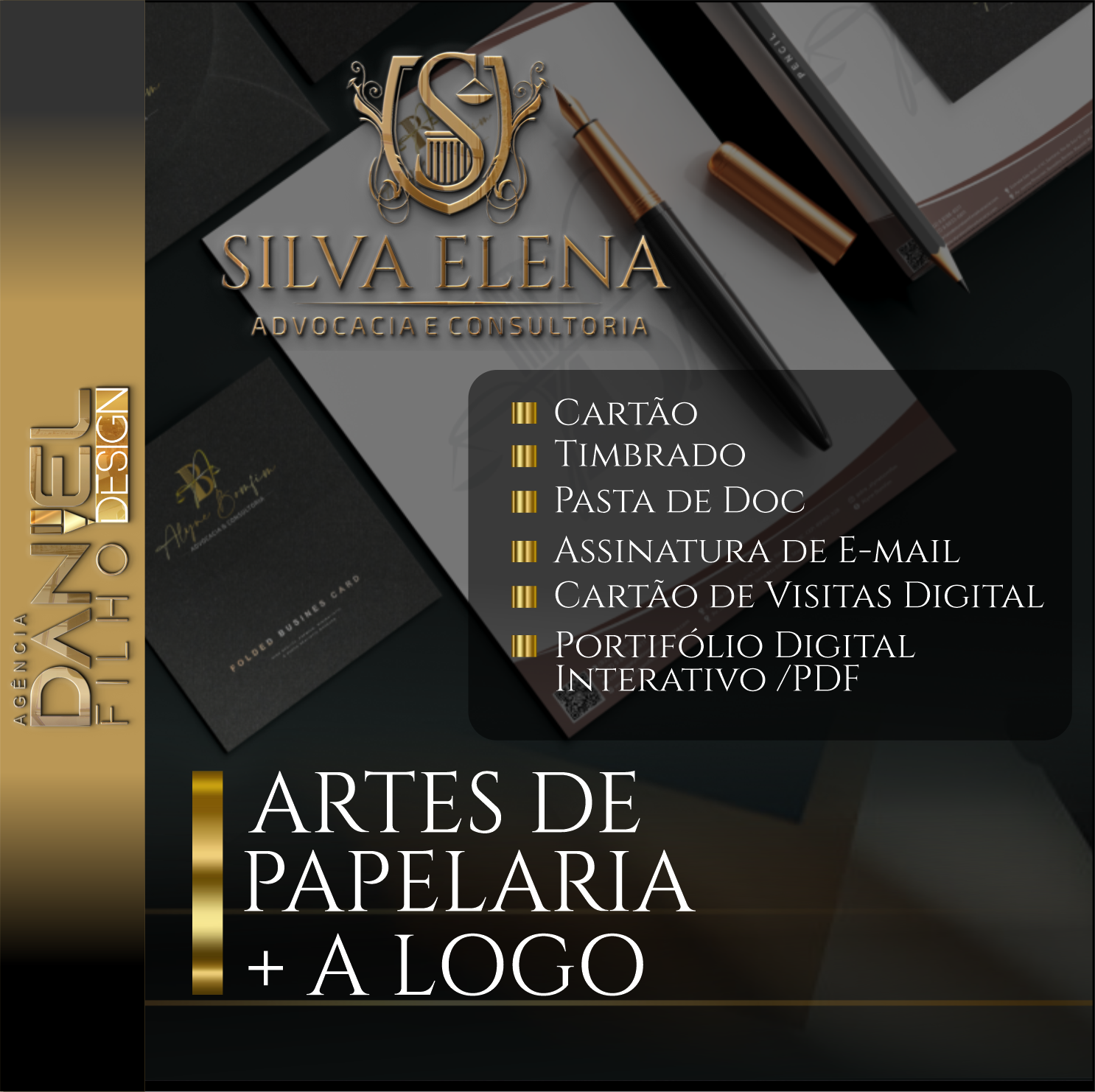 02 artes de papelari mais a logo - timbrado- cartão - pasta de doc - juris loja - daniel filho design 02 artes de papelari mais a logo - timbrado- cartão - pasta de doc - juris loja - daniel filho design