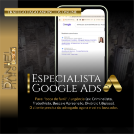 TRÁFEGO PAGO  PARA ADVOGADO Pacote - Especialista Google Ads