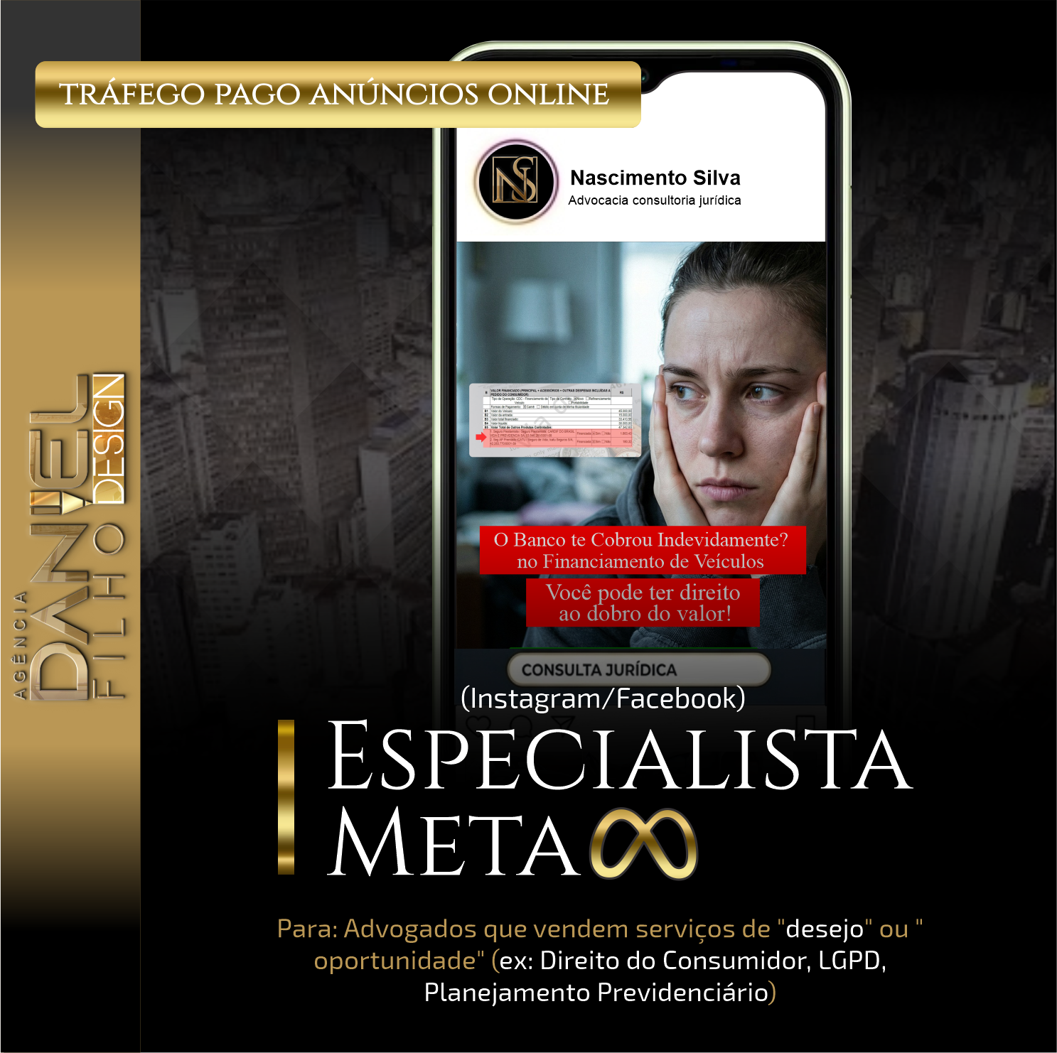 Especialista Meta -Instagram - Facebook tráfego pago para advogado - são paulo-rio de janeiro - fortaleza