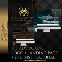 [ KIT ADVOGADO ] LOGO + SITE INSTITUCIONAL + LANDING PAGE