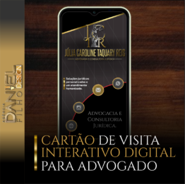CARTÃO DE VISITA INTERATIVO DIGITAL PARA ADVOGADO