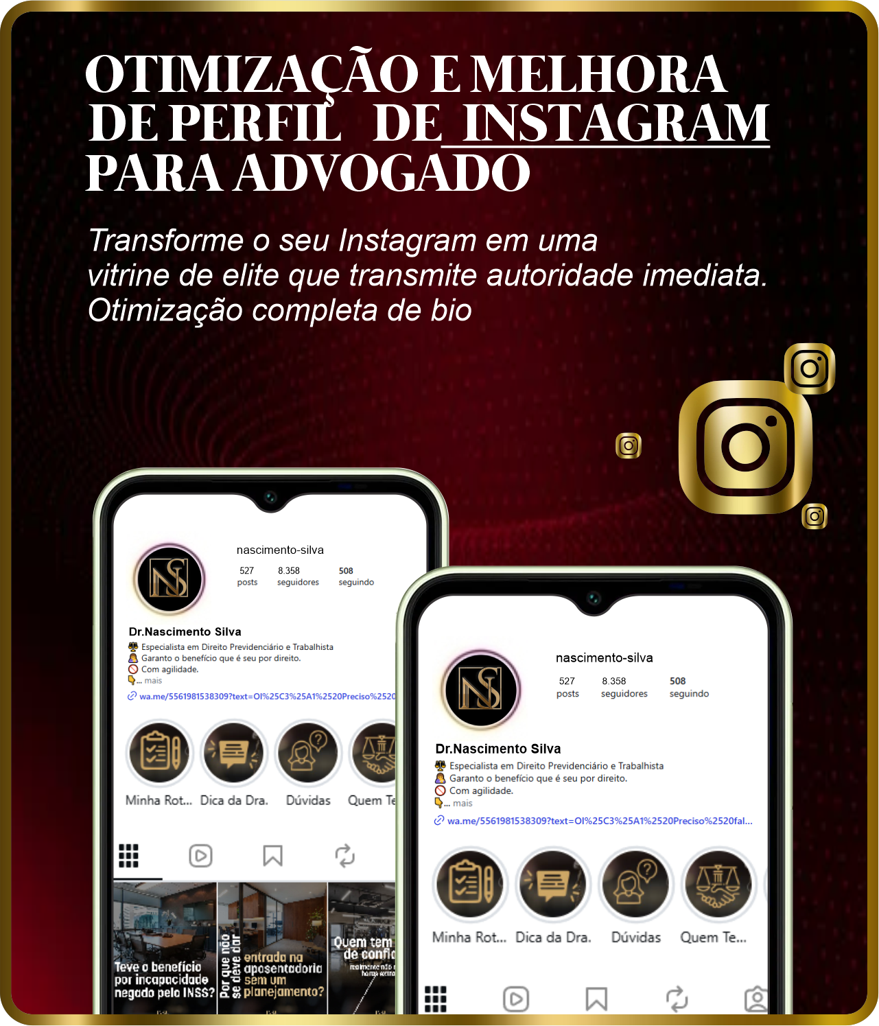 hotimização de perfil de instagram 001